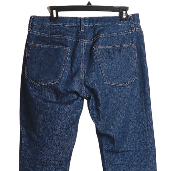 Sid Mashburn Skinny Jeans Mens 33x30 Dark Wash Stacked Button Fly 100% Cotton - Picture 4 of 4